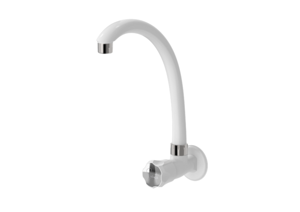 Wall Mounted Swan Neck - Platinum